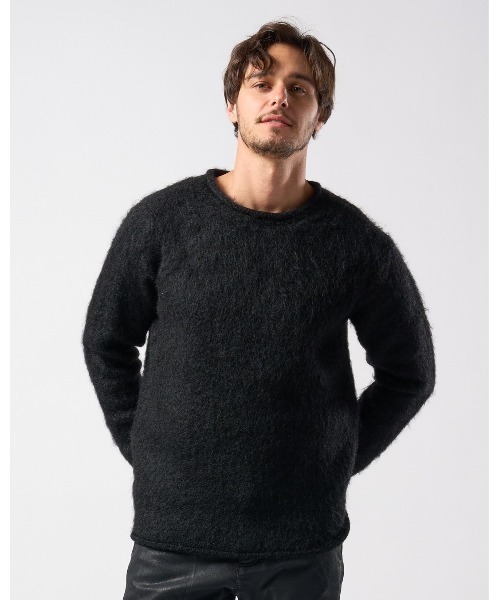 wjk(ダヴルジェイケイ)の「mohair shaggy knit crew(ニット/セーター・メンズ・ブラック/ダークブラック/ブルー・SMALL/MEDIUM/LARGE/X-LARGE)」の3枚目の写真