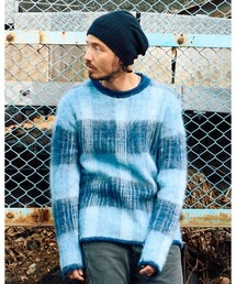 mohair shaggy knit crew