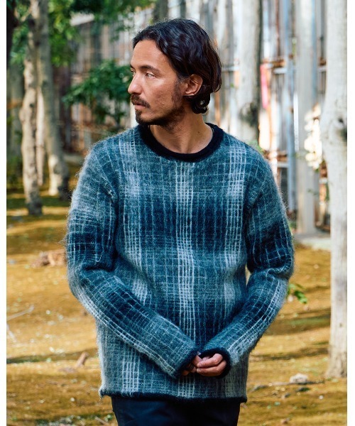 mohair shaggy knit crew（ニット/セーター）｜wjk（ダヴルジェイケイ