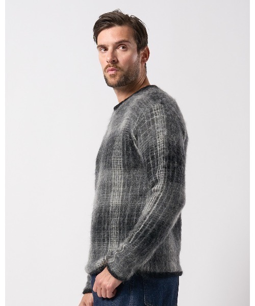 wjk(ダヴルジェイケイ)の「mohair shaggy knit crew(ニット/セーター・メンズ・ブラック/ダークブラック/ブルー・SMALL/MEDIUM/LARGE/X-LARGE)」の21枚目の写真