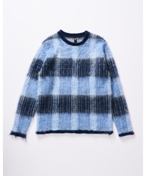 wjk(ダヴルジェイケイ)の「mohair shaggy knit crew(ニット/セーター・メンズ・ブラック/ダークブラック/ブルー・SMALL/MEDIUM/LARGE/X-LARGE)」の5枚目の写真