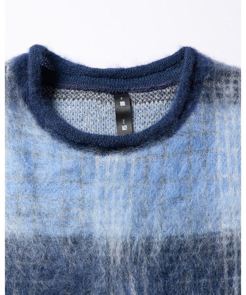 wjk(ダヴルジェイケイ)の「mohair shaggy knit crew(ニット/セーター・メンズ・ブラック/ダークブラック/ブルー・SMALL/MEDIUM/LARGE/X-LARGE)」の6枚目の写真