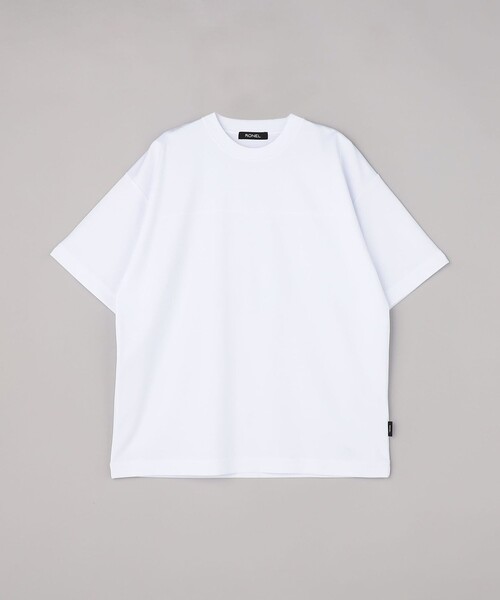 RONEL(ロネル)の「【RONEL】ポンチチェストステッチT(Tシャツ/カットソー・メンズ・ブラック/ライム/ホワイト・M/XL/S/L)」の1枚目の写真