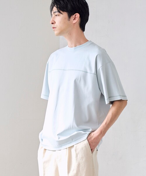 RONEL(ロネル)の「【RONEL】ポンチチェストステッチT(Tシャツ/カットソー・メンズ・ブラック/ライム/ホワイト・M/XL/S/L)」の3枚目の写真