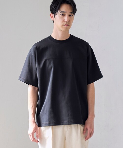 RONEL(ロネル)の「【RONEL】ポンチチェストステッチT(Tシャツ/カットソー・メンズ・ブラック/ライム/ホワイト・M/XL/S/L)」の2枚目の写真
