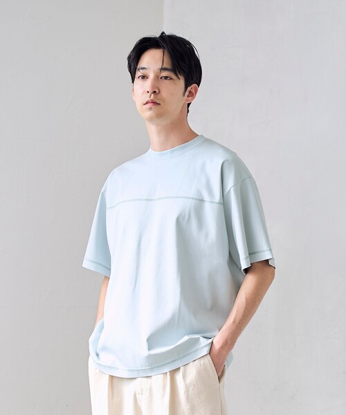 RONEL(ロネル)の「【RONEL】ポンチチェストステッチT(Tシャツ/カットソー・メンズ・ブラック/ライム/ホワイト・M/XL/S/L)」の21枚目の写真