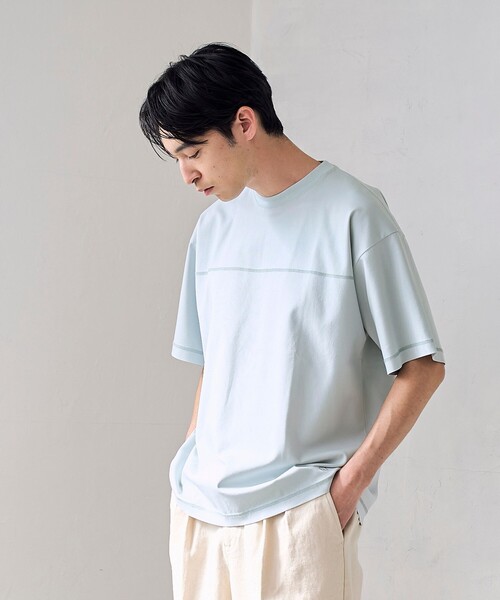 RONEL(ロネル)の「【RONEL】ポンチチェストステッチT(Tシャツ/カットソー・メンズ・ブラック/ライム/ホワイト・M/XL/S/L)」の20枚目の写真