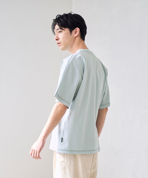 RONEL(ロネル)の「【RONEL】ポンチチェストステッチT(Tシャツ/カットソー・メンズ・ブラック/ライム/ホワイト・M/XL/S/L)」の18枚目の写真