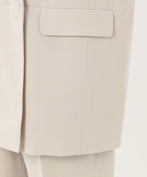 COMME CA（コムサ）の「【セットアップ対応】ドライトリアセクロス 半袖ジャケット（テーラードジャケット・レディース・ベージュ/グリーン・9号）」の15枚目の写真