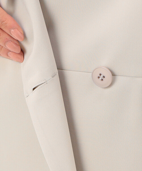 COMME CA（コムサ）の「【セットアップ対応】ドライトリアセクロス 半袖ジャケット（テーラードジャケット・レディース・ベージュ/グリーン・9号）」の16枚目の写真