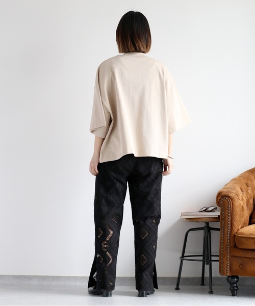 cepo（セポ）の「〈セットアップ対応〉コットンレース刺繍イージーパンツ（その他パンツ・レディース・ブラック/オフホワイト・M）」の20枚目の写真