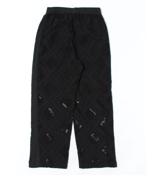 セール】〈セットアップ対応〉コットンレース刺繍イージーパンツ