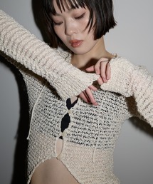 【ポコポコぼかしカーディガン】