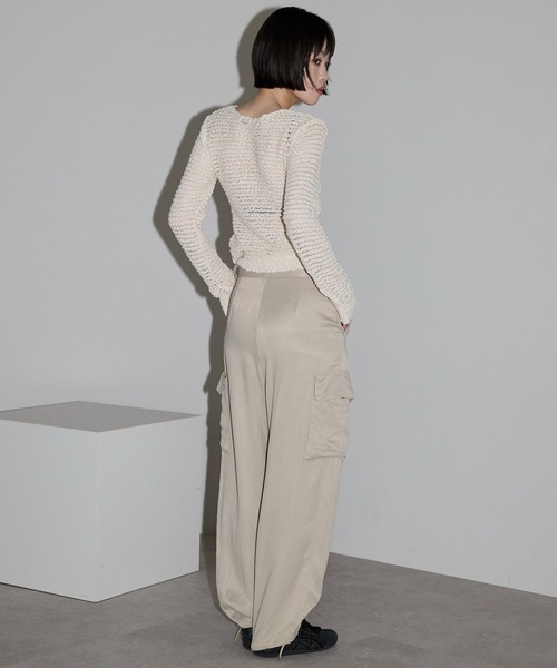 leimn(レイムン)の「【ポコポコぼかしカーディガン】(Tシャツ/カットソー・レディース・ベージュ/ホワイト・FREE)」の17枚目の写真