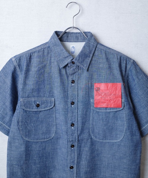 KATO`（カトー）の「【KATO'/カトー】12AW シャンブレーS/S シャツ BS230021（シャツ/ブラウス・メンズ・ワンウォッシュ・X-SMALL/SMALL/MEDIUM）」の2枚目の写真