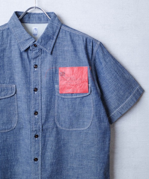 KATO`（カトー）の「【KATO'/カトー】12AW シャンブレーS/S シャツ BS230021（シャツ/ブラウス・メンズ・ワンウォッシュ・X-SMALL/SMALL/MEDIUM）」の4枚目の写真