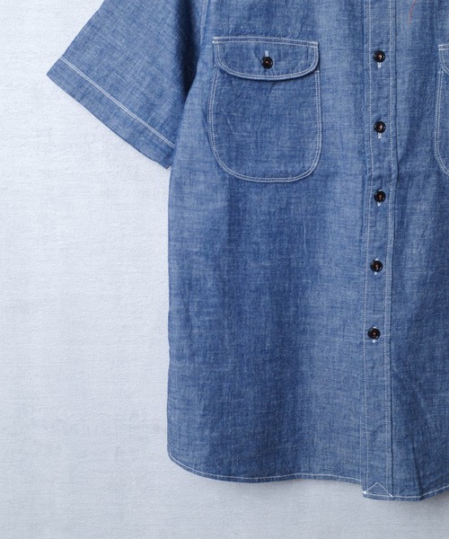 KATO`（カトー）の「【KATO'/カトー】12AW シャンブレーS/S シャツ BS230021（シャツ/ブラウス・メンズ・ワンウォッシュ・X-SMALL/SMALL/MEDIUM）」の6枚目の写真
