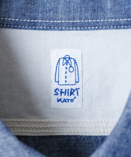 KATO`（カトー）の「【KATO'/カトー】12AW シャンブレーS/S シャツ BS230021（シャツ/ブラウス・メンズ・ワンウォッシュ・X-SMALL/SMALL/MEDIUM）」の7枚目の写真