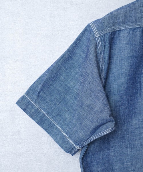 KATO`（カトー）の「【KATO'/カトー】12AW シャンブレーS/S シャツ BS230021（シャツ/ブラウス・メンズ・ワンウォッシュ・X-SMALL/SMALL/MEDIUM）」の9枚目の写真