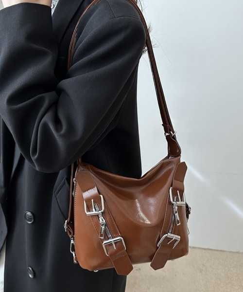 shoppinggo(ショッピングゴー)の「ショルダーバッグ 2way リュック(ショルダーバッグ・レディース・ワインレッド/キャメル/ブラウン/ブラック・FREE)」の3枚目の写真