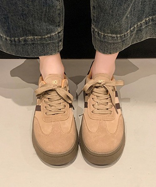 STYLEBLOCK（スタイルブロック）の「サイドライン厚底スニーカー（スニーカー・レディース・ブラック/ブラウン/レッド・38/39/35/36/37/40）」の2枚目の写真