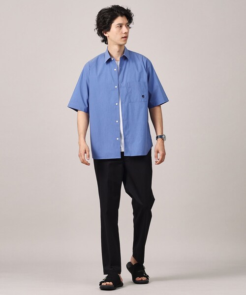 TAKEO KIKUCHI（タケオキクチ）の「コンビスライドサンダル（サンダル・メンズ・ブラック/ダークブラウン・60/70）」の9枚目の写真