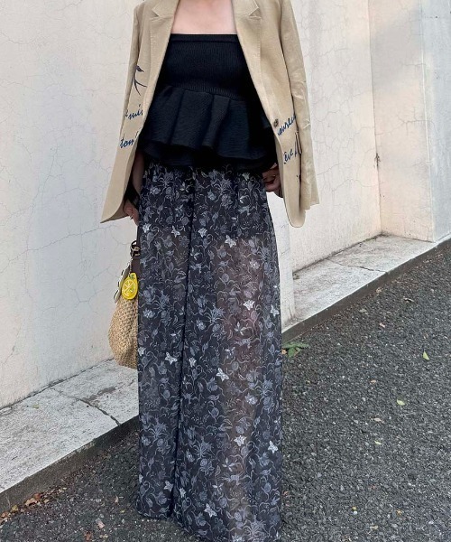 styling/（スタイリング）の「【styling/×KEITA MARUYAMA】シアージャガードパンツ（その他パンツ・レディース・ホワイト/ネイビー/ブラック・1/0）」の9枚目の写真