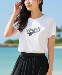 【ROXY/ロキシー】25SS LOST IN SUMMER TEE/フロントロゴクルーネック半袖Tシャツ