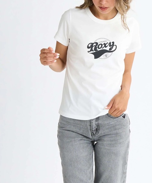ROXY(ロキシー)の「【ROXY/ロキシー】25SS LOST IN SUMMER TEE/フロントロゴクルーネック半袖Tシャツ(Tシャツ/カットソー・レディース・ホワイト/ブラック/ミント・SMALL/MEDIUM/LARGE)」の6枚目の写真