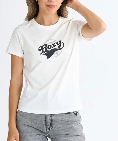 ROXY(ロキシー)の「【ROXY/ロキシー】25SS LOST IN SUMMER TEE/フロントロゴクルーネック半袖Tシャツ(Tシャツ/カットソー・レディース・ホワイト/ブラック/ミント・SMALL/MEDIUM/LARGE)」の7枚目の写真