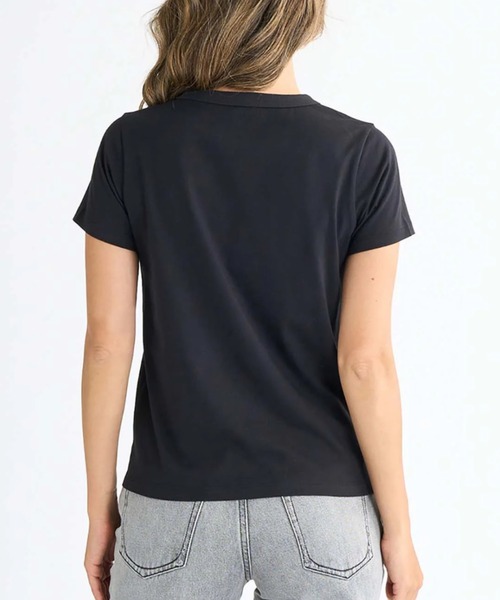 ROXY(ロキシー)の「【ROXY/ロキシー】25SS LOST IN SUMMER TEE/フロントロゴクルーネック半袖Tシャツ(Tシャツ/カットソー・レディース・ホワイト/ブラック/ミント・SMALL/MEDIUM/LARGE)」の10枚目の写真