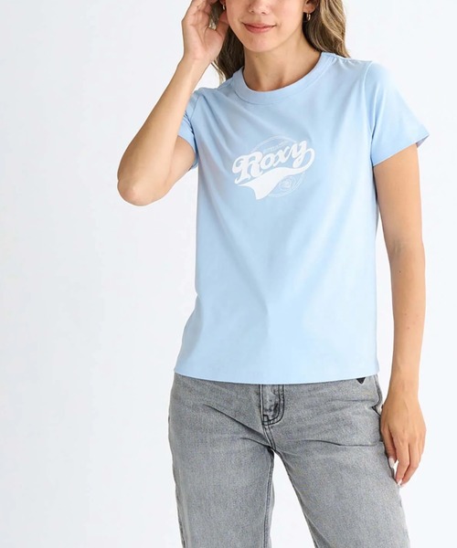 ROXY(ロキシー)の「【ROXY/ロキシー】25SS LOST IN SUMMER TEE/フロントロゴクルーネック半袖Tシャツ(Tシャツ/カットソー・レディース・ホワイト/ブラック/ミント・SMALL/MEDIUM/LARGE)」の14枚目の写真