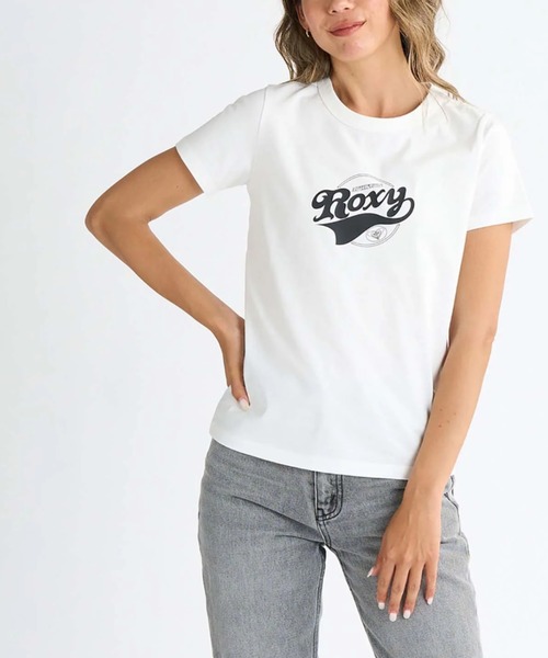 ROXY(ロキシー)の「【ROXY/ロキシー】25SS LOST IN SUMMER TEE/フロントロゴクルーネック半袖Tシャツ(Tシャツ/カットソー・レディース・ホワイト/ブラック/ミント・SMALL/MEDIUM/LARGE)」の21枚目の写真