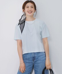 【速乾性/汗じみ防止】半袖 クロップド IT Tシャツ