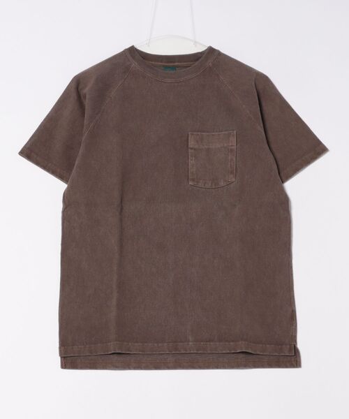 go slow caravan(ゴースローキャラバン)の「Good On/グッドオン S/S RAGLAN HEAVY POCKET TEE(Tシャツ/カットソー・メンズ・ホワイト/コーラルピンク/マスタード/ブルー系その他/ブルー系/ブラック/ダークグリーン/ライトブルー/イエロー系その他/サーモンピンク/レッド系その他/ブラウン・SMALL/MEDIUM/LARGE/X-LARGE)」の4枚目の写真
