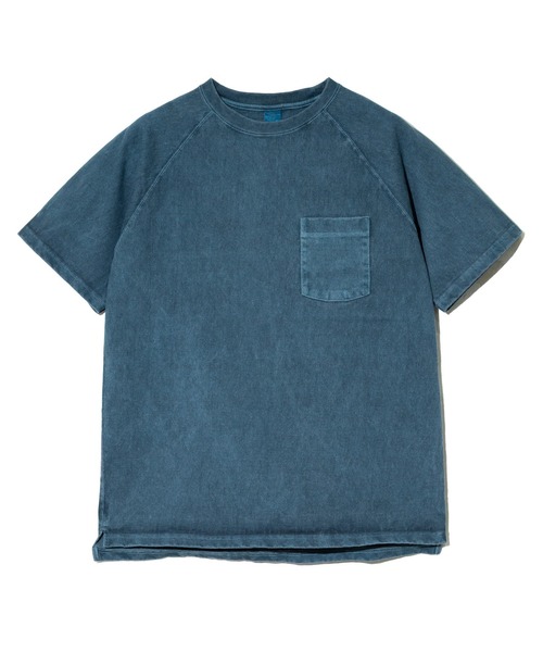 go slow caravan(ゴースローキャラバン)の「Good On/グッドオン S/S RAGLAN HEAVY POCKET TEE(Tシャツ/カットソー・メンズ・ホワイト/コーラルピンク/マスタード/ブルー系その他/ブルー系/ブラック/ダークグリーン/ライトブルー/イエロー系その他/サーモンピンク/レッド系その他/ブラウン・SMALL/MEDIUM/LARGE/X-LARGE)」の7枚目の写真