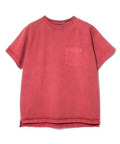 go slow caravan(ゴースローキャラバン)の「Good On/グッドオン S/S RAGLAN HEAVY POCKET TEE(Tシャツ/カットソー・メンズ・ホワイト/コーラルピンク/マスタード/ブルー系その他/ブルー系/ブラック/ダークグリーン/ライトブルー/イエロー系その他/サーモンピンク/レッド系その他/ブラウン・SMALL/MEDIUM/LARGE/X-LARGE)」の12枚目の写真