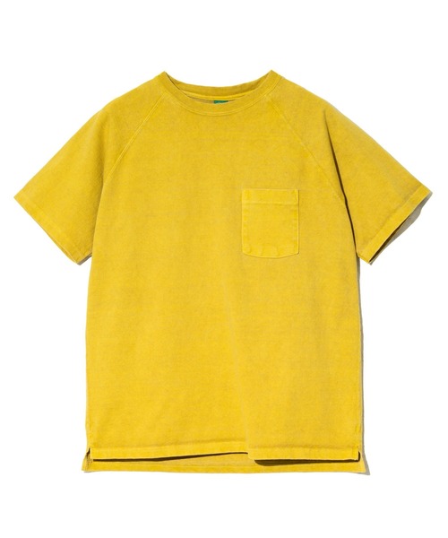 go slow caravan(ゴースローキャラバン)の「Good On/グッドオン S/S RAGLAN HEAVY POCKET TEE(Tシャツ/カットソー・メンズ・ホワイト/コーラルピンク/マスタード/ブルー系その他/ブルー系/ブラック/ダークグリーン/ライトブルー/イエロー系その他/サーモンピンク/レッド系その他/ブラウン・SMALL/MEDIUM/LARGE/X-LARGE)」の8枚目の写真