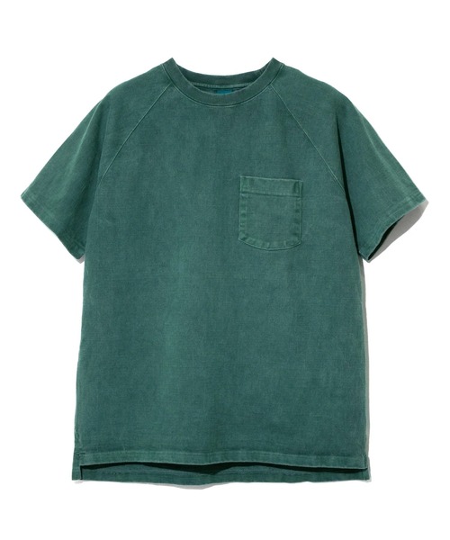 go slow caravan(ゴースローキャラバン)の「Good On/グッドオン S/S RAGLAN HEAVY POCKET TEE(Tシャツ/カットソー・メンズ・ホワイト/コーラルピンク/マスタード/ブルー系その他/ブルー系/ブラック/ダークグリーン/ライトブルー/イエロー系その他/サーモンピンク/レッド系その他/ブラウン・SMALL/MEDIUM/LARGE/X-LARGE)」の5枚目の写真