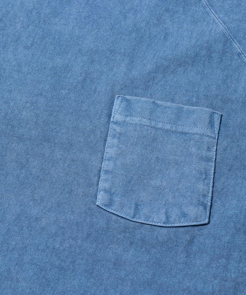 go slow caravan(ゴースローキャラバン)の「Good On/グッドオン S/S RAGLAN HEAVY POCKET TEE(Tシャツ/カットソー・メンズ・ホワイト/コーラルピンク/マスタード/ブルー系その他/ブルー系/ブラック/ダークグリーン/ライトブルー/イエロー系その他/サーモンピンク/レッド系その他/ブラウン・SMALL/MEDIUM/LARGE/X-LARGE)」の18枚目の写真