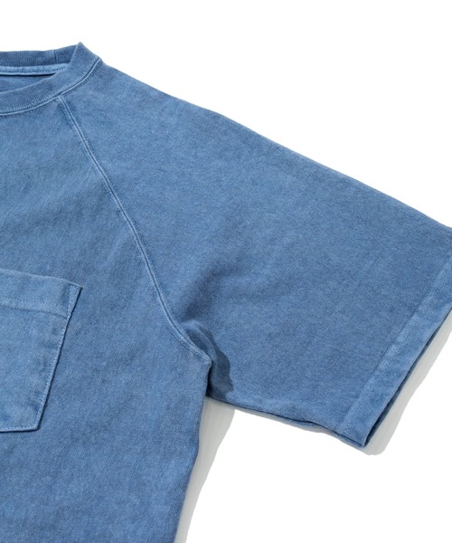go slow caravan(ゴースローキャラバン)の「Good On/グッドオン S/S RAGLAN HEAVY POCKET TEE(Tシャツ/カットソー・メンズ・ホワイト/コーラルピンク/マスタード/ブルー系その他/ブルー系/ブラック/ダークグリーン/ライトブルー/イエロー系その他/サーモンピンク/レッド系その他/ブラウン・SMALL/MEDIUM/LARGE/X-LARGE)」の17枚目の写真