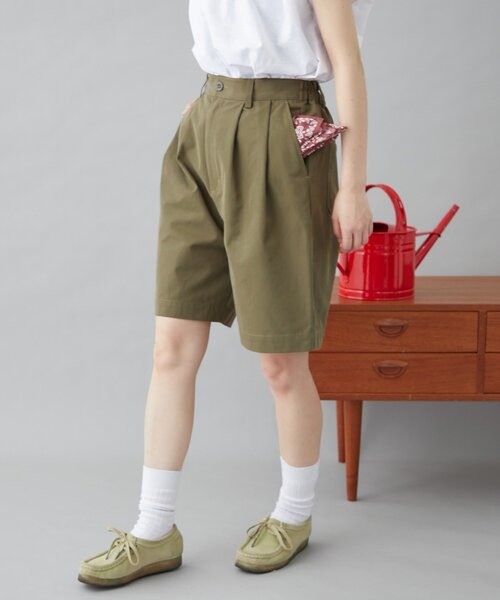 GEVACO（ゲバコ）の「【GEVACO】ストレートハーフパンツ（その他パンツ・レディース・カーキ/ブラック/グレー・ONE SIZE）」の9枚目の写真