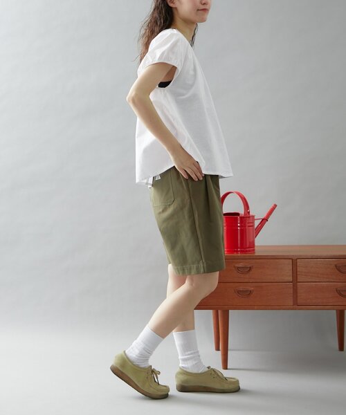 GEVACO（ゲバコ）の「【GEVACO】ストレートハーフパンツ（その他パンツ・レディース・カーキ/ブラック/グレー・ONE SIZE）」の12枚目の写真