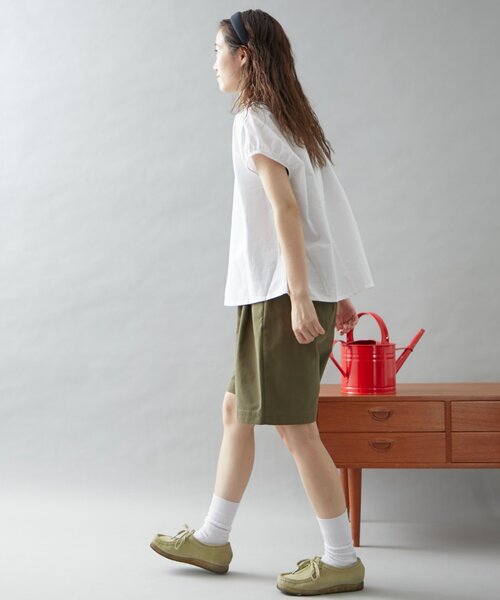 GEVACO（ゲバコ）の「【GEVACO】ストレートハーフパンツ（その他パンツ・レディース・カーキ/ブラック/グレー・ONE SIZE）」の14枚目の写真