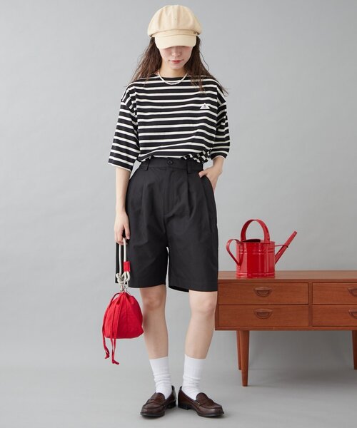 GEVACO（ゲバコ）の「【GEVACO】ストレートハーフパンツ（その他パンツ・レディース・カーキ/ブラック/グレー・ONE SIZE）」の22枚目の写真