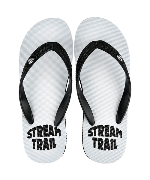 STREAM TRAIL(ストリームトレイル)の「ST BEACH SANDALS ストリームトレイル ビーチサンダル(サンダル・メンズ・ブラック×ホワイト/イエロー×ブラック/ブラック×イエロー/ピンク/レッド/ブルー/グリーン/エメラルド/ホワイト×ブラック/ブラック/ネイビー・23cm/24cm/25cm/26cm/27cm/28cm/29cm)」の2枚目の写真