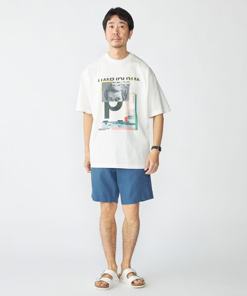 SHIPS(シップス)の「STUDIO BLANCHE: キリマンジャロ ワークス プリント Tシャツ(Tシャツ/カットソー・メンズ・チャコールグレー/ブラック/ホワイト/ストーン・X-LARGE/LARGE/MEDIUM/SMALL)」の5枚目の写真