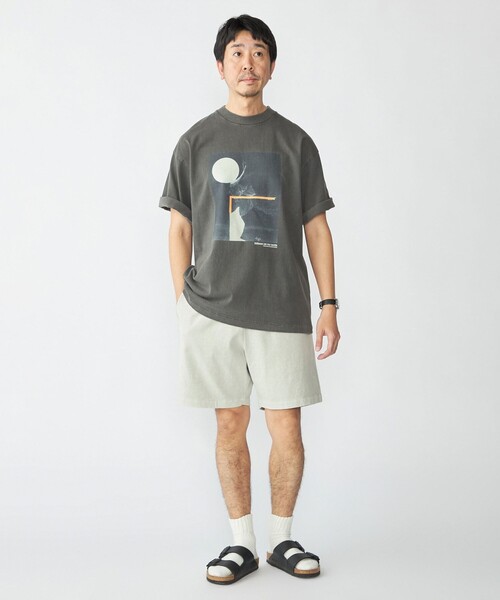 SHIPS(シップス)の「STUDIO BLANCHE: キリマンジャロ ワークス プリント Tシャツ(Tシャツ/カットソー・メンズ・チャコールグレー/ブラック/ホワイト/ストーン・X-LARGE/LARGE/MEDIUM/SMALL)」の6枚目の写真
