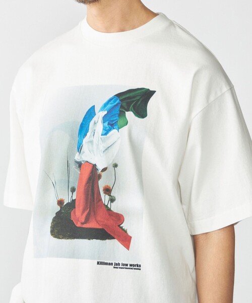 STUDIO BLANCHE: キリマンジャロ ワークス プリント Tシャツ SHIPS｜STUDIO BLANCHE: キリマンジャロ ワークス プリント T