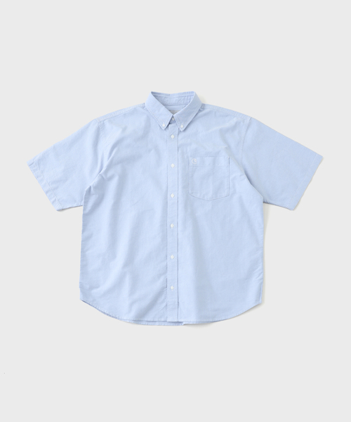 Carhartt（カーハート）の「Carhartt /カーハートダブルアイピー S/S BRAXTON SHIRT（シャツ/ブラウス・メンズ・サックスブルー/チャコールグレー・LARGE/MEDIUM）」の4枚目の写真